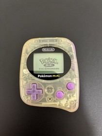 Nintendo Pokemon Mini Console MIN-001 Smoochum PURPLE USA Version Tested w/Game