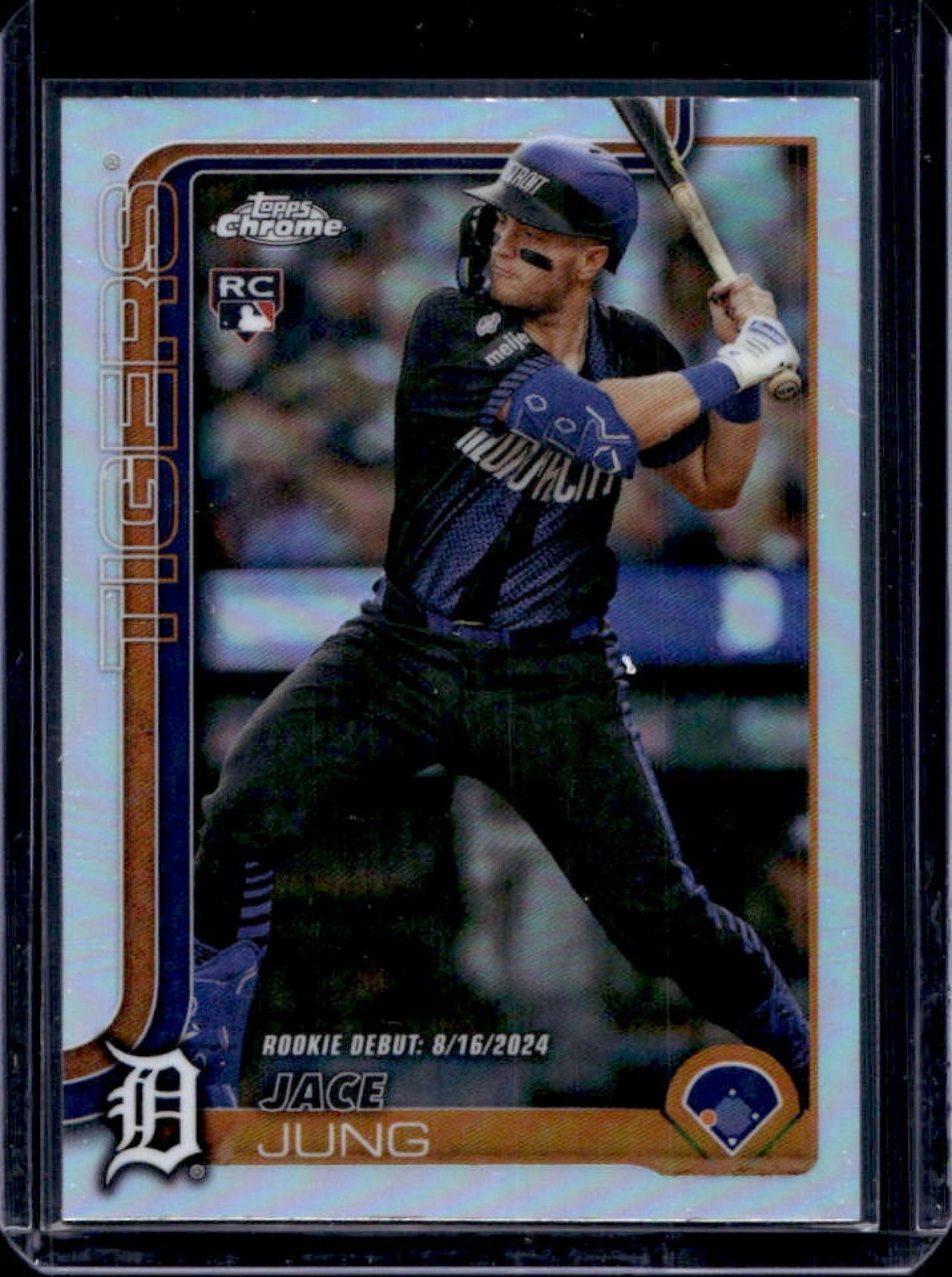 2025 Topps Chrome Update Jace Jung RC Refractor Rookie #USC121 Tigers
