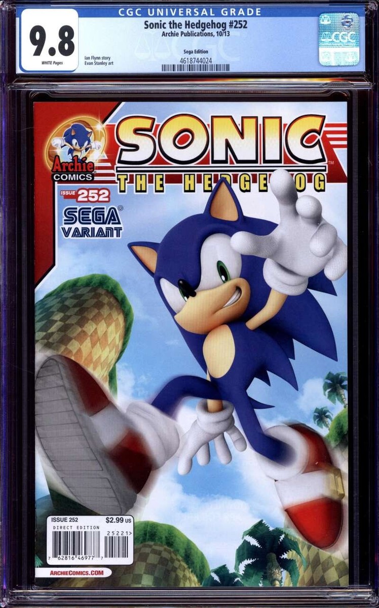 SONIC THE HEDGEHOG #252 CGC 9.8 WHITE PAGES // ARCHIE PUBLICATIONS