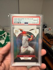 baseball card psa 10 mike trout aqua foil welcome to the club