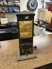Vintage One Cent Penny Vending Machine ~ Match Box Dispencer ~ Matches