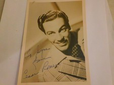 1938 Cesar Romero Personalized Autographed Photo & Envelope 31 yrs Old Early One