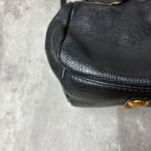 Bolso de Hombro Y2K Marc by Marc Jacobs 00s Cuero Negro De Colección Archivo Raro - Imagen 6 de 8