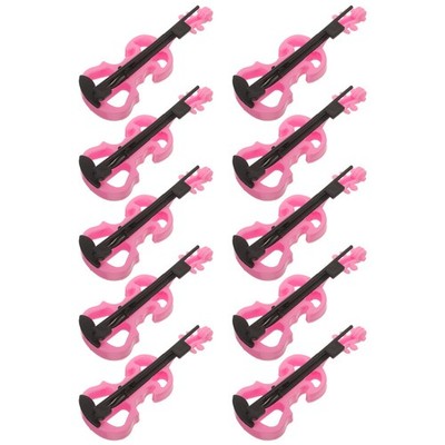 10 Pcs Miniatur Instrumente Mini-geige Musikinstrumente Miniaturinstrument