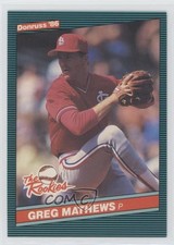 1986 Donruss The Rookies Box Set Greg Mathews #26 1c7