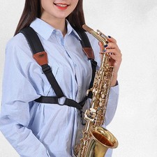 Harnais Double Épaule Saxophone Confortable Sangle Large Saxophone Rotation