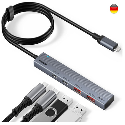USB 3.2 Gen 2 Hub 2 USBA 2 USBC 10 Gbit s
