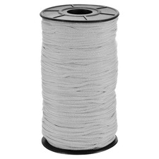 Polyester Macrame Cord 3mm x 131 Yards Crochet Braided Rope Yarn Light Gray