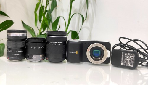 Blackmagic Pocket Cinema Camera Original (BMPCC OG) 1080P HD / with 3 Lens - Picture 2 of 16
