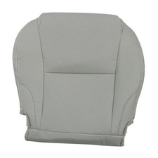 Gray Driver Side Bottom Perforated Microfiber Leather Seat Cover Compatible