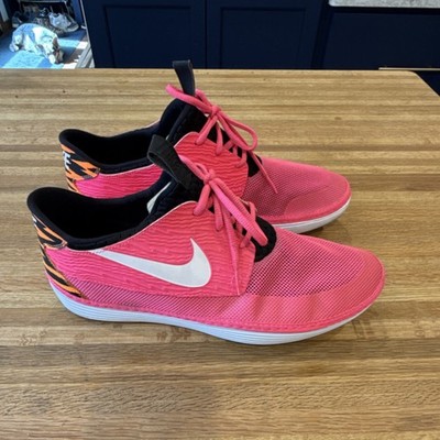 Nike Solarsoft Moccasin Pink Flash Animal Print Mesh Men's Athletic Sneakers