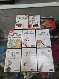 HUFE SEGA Master System Lot 32 Games + System CIB Complete in Box TESTED WORKING