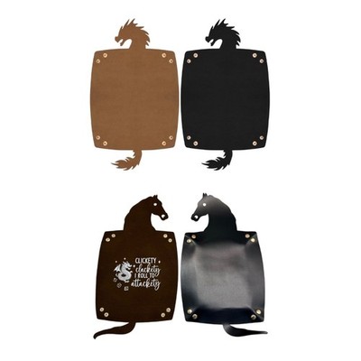 2PCS Foldable Jewelry Storage Tray PU Leather Elegant Design For Home Travel