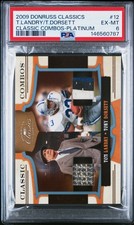 2009 DONRUSS CLASSICS CLASSIC COMBOS #12 TOM LANDRY/TONY DORSETT 24/25 PSA 6