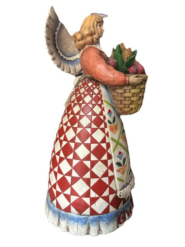 2006 Jim Shore Heartwood Creek GIVE THANKS Angel Figurine V4006649 - Picture 4 of 5
