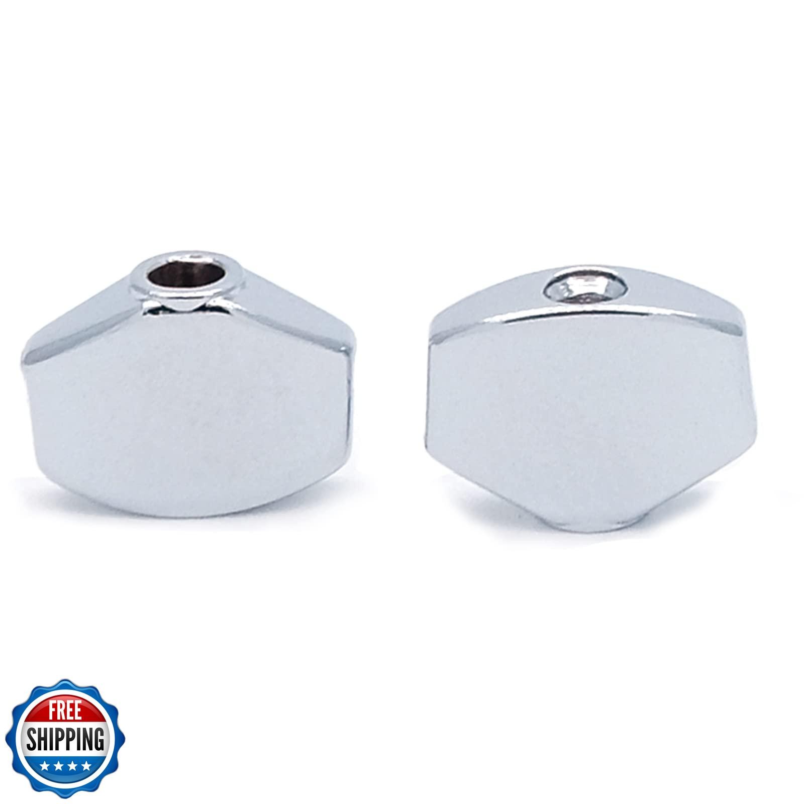 harpfeas 6PCS Metal Small Square Shape Guitar Tuning Peg Buttons,Tuning Key B