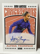 2022 Onyx Vintage Competitors Rookie Auto Alyssa Thompson #CAAT On Card Auto RC. rookie card picture