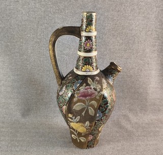 ORIGINAL PICHET CRUCHE CÉRAMIQUE FAIENCE FISCHER A BUDAPEST HUNGARY HONGRIE