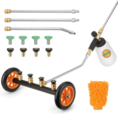 #ad 2 In 1 Undercarriage Pressure Washer Water Broom with Replaceable Nozzle 16 Inc $116.17