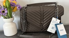 SAINT LAURENT Large College Shoulder Bag Brow...
