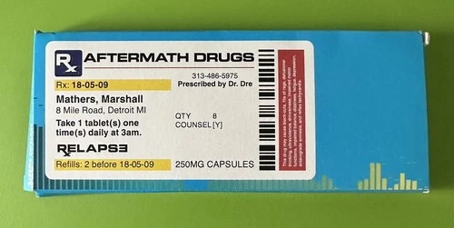 Eminem Relapse RARE Promo Pills 2009