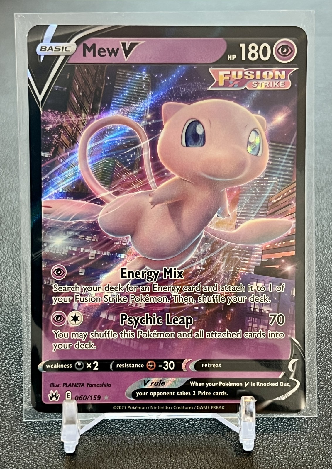 Mew V Ultra Rare Crown Zenith 060/159 NM