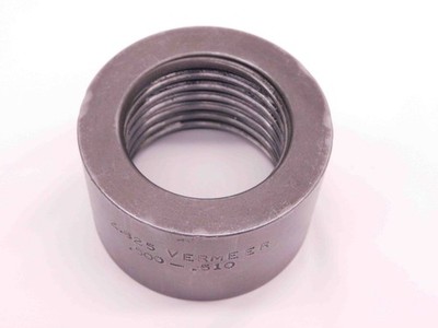 SHOP MADE 2 5/8 VERMEER API PIPE THREAD RING GAGE 2.625 45 X 30 DEGREES