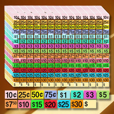 5460 Pcs Garage Sale Stickers, 1/2" X 3/4" Yard Sale Price Stickers Price Tags S