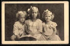 Postcard Children of Duke Eli of Austria and Duchess Marianne of Parma 1914 