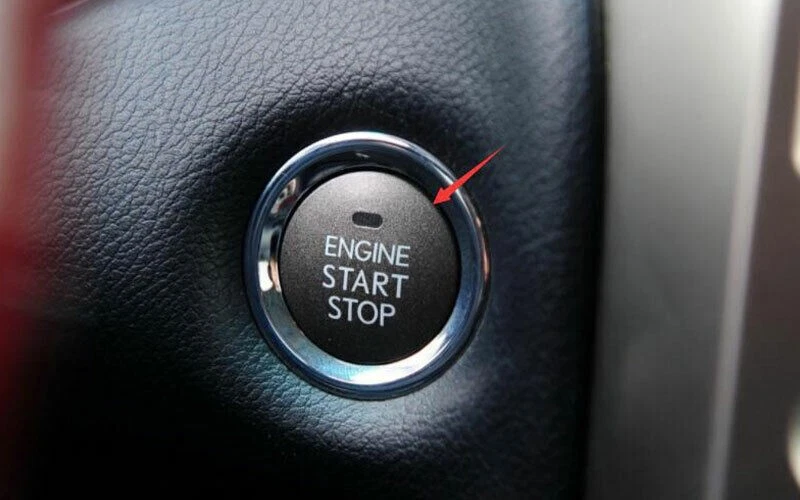 Отделка крышки переключателя запуска одним щелчком мыши для Lexus GX460 2010-2022 из настоящего углеродного волокна - Изображение 2 из 4