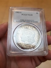 1903 S Morgan Silver Dollar $1 PCGS VG10