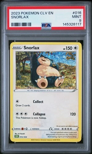 2023 POKEMON CLV-CLASSIC VENUSAUR & LUGIA EX DECK #016 SNORLAX PSA 9