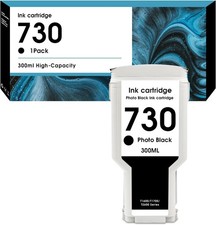 730 Photo Black Ink Cartridge 300mL for HP DesignJet T1600 T1700 T2600 P2V73A