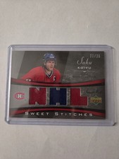 2006-07 Sweet Shot Sweet Stitches SS-SK Saku Koivu 21/25 Montreal Canadiens