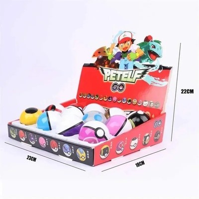 12Pcs Monster Ball Figure Set Anime Action Model Toy Collection Gift for Kids