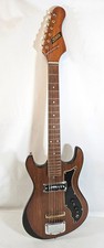 Vintage 1970 Zenta Single Pickup Electric Guitar MIJ Japan Natural Woodgrain