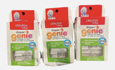 Diaper Genie 4 Pack Carbon Filters Odor Absorbent Tray Refill Playtex 3 pack 