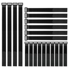 VELCRO Brand Bulk Pack 20 Reusable Fastening Cable Straps with Buckle                