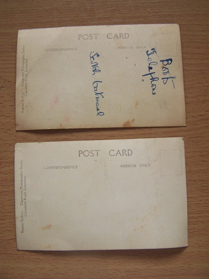 Women on Deckchairs 2 Vintage RP Postcards Claremont Photographers Lowestoft - Image 4 of 4