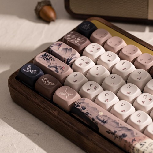 Tranquil Mountain Seclusion PBT Keycap Set – 140 Keys for Mechanical Keyboards - Picture 8 of 9