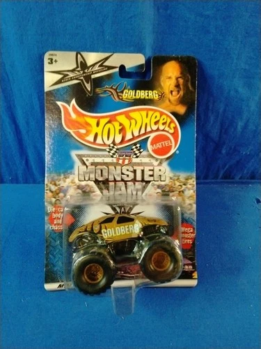 Monster Jam Hot Wheels GOLDBERG 2000 Sealed Vintage Monster Trucks WCW Wrestling