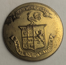 1810-20s - Cockburn Family Crest Accendit Cantu Livery Button - M2A