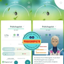 Pokémon Go - Poltchageist Artisan Form ✨ Mini PTC