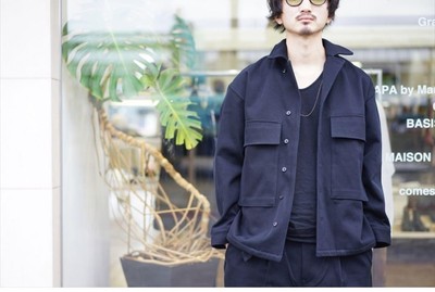 Graphpaper Hard Twill Fatigue Jacket Navy Size 1 Cotton 100% | eBay