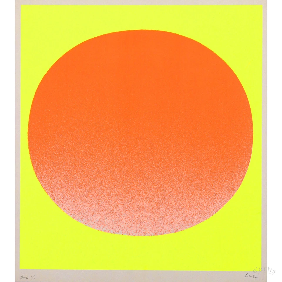 RUPPRECHT GEIGER SERIGRAFIE 1967 ORANGE GELB TAGESLICHTFARBE ZEN 49 VP: 3000€*