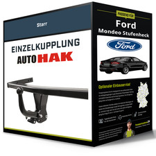 Starre Anhängerkupplung für FORD Mondeo Stufenheck 09.12- V Typ CD Auto Hak NEU
