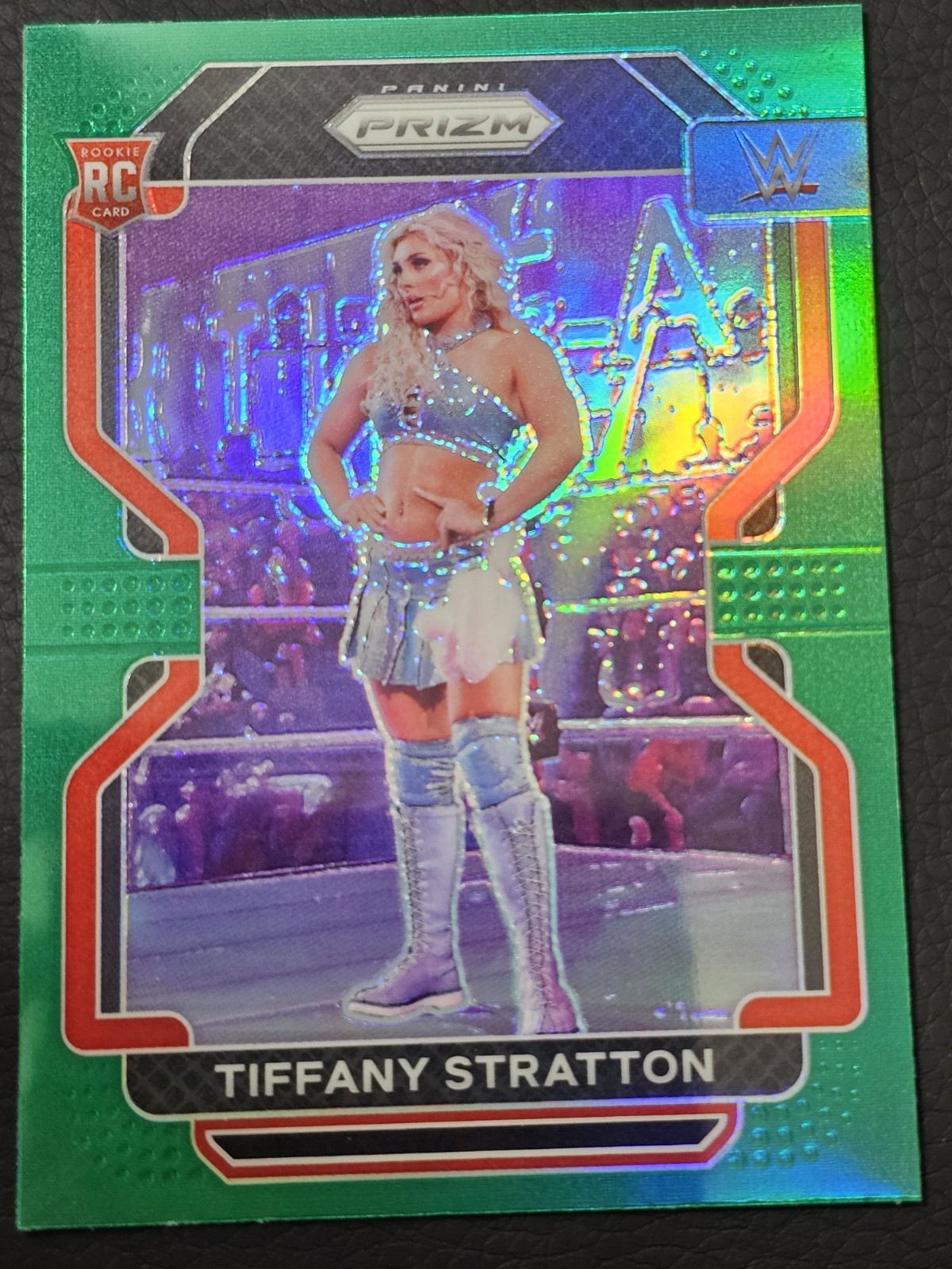 2022 Panini Prizm WWE - Tiffany Stratton #104 Green Prizm (RC)