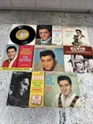 VINTAGE 1950s-70s ELVIS PRESLEY 45rpm PICTURE SLEEVES W/Vinyl Lot Of 8, VG-G🔥🔥