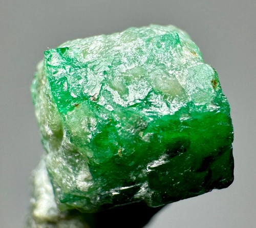 19 Karat voll abgeschlossen Top grüne Klatsche Smaragd Kristall auf Matrix @PAKISTAN - Bild 7 von 11