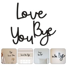 Love You Wood Letter Wall Art Handcarved Rustic Decor for Bedroom and Living